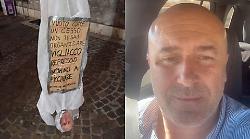 Fantoccio col volto di Stefano Bandecchi a testa in giù, le autrici sono due studentesse. Il sindaco: "Convinte dalla sinistra"