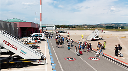 L'aeroporto dell'Umbria registra il settembre più trafficato nella storia dello scalo. Crescita del 20% rispetto allo stesso mese del 2024