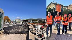Lavori no-stop per il Metrobus, sopralluogo di Ferdinandi e Vossi nei cantieri: le tempistiche e i prossimi lavori