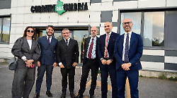 Il ministro della Salute Orazio Schillaci in visita al Corriere dell'Umbria