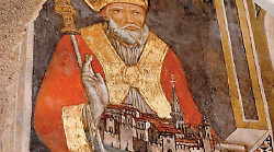 Norcia, il miracolo dell'affresco di San Benedetto ricomparso nella basilica