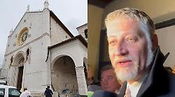 Basilica di San Benedetto, il ministro Alessandro Giuli: "Norcia rinasce. Ritrova un'identità che non aveva mai smarrito"