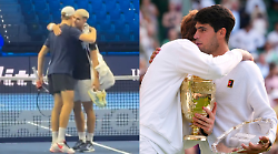 Jannik Sinner e Carlos Alcaraz, risate e abbracci a Torino. E oggi l'allenamento insieme in vista delle Finals 