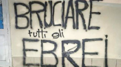 Quella scritta a Perugia. E' l'odio che divampa