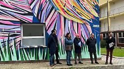 Terni, nuovo look in via San Lucio. Inaugurato il murale ispirato all'amore dell'artista francese Daco