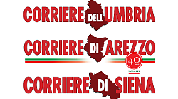 Oggi la testata del Corriere dell'Umbria  in rosso per il 25 novembre: un segno per richiamare l’attenzione sulle violenze contro le donne