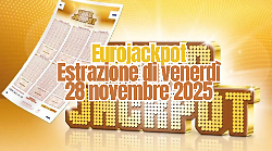Eurojackpot, estrazione di oggi venerdì 28 novembre: i numeri vincenti. Il jackpot sale a 17 milioni 