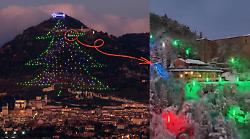 Ristorante La Cia, l'esperienza di cenare tra le luci dell'Albero di Natale più grande del mondo 