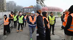Riaperto Viale San Sisto. Il sopralluogo della sindaca Ferdinandi al cantiere del Metrobus: il punto sui lavori 