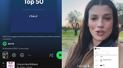 'L'amore non mi basta' torna prima su Spotify grazie ai 'tifosi nostalgici'. Emma: "&Egrave; il miracolo di Natale"