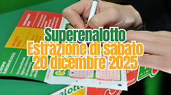 Lotto e Superenalotto, le estrazioni di oggi sabato 20 dicembre: i numeri vincenti