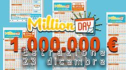 Million Day e Million Day Extra, i numeri vincenti delle estrazioni di oggi marted&igrave; 23