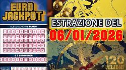 Eurojackpot, estrazione di oggi marted&igrave; 6 gennaio: i numeri vincenti