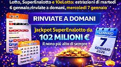Lotto, Superenalotto e 10eLotto: estrazione di oggi marted&igrave; 6 gennaio rinviata. Ecco quando sar&agrave; recuperata