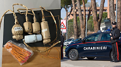 Fermato per un controllo, viene sorpreso in macchina con cinque mortai pirotecnici: denunciato 29enne