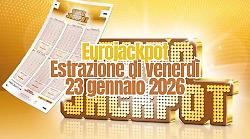 Eurojackpot, estrazione di oggi venerd&igrave; 23 gennaio: i numeri vincenti. Il jackpot &egrave; di 52 milioni di euro