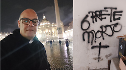 Minacce di morte a un sacerdote: scritte intimidatorie sulla porta di casa di padre Corrado Puliatti