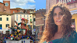 Cresce l'attesa per i carri del Carnevale pi&ugrave; antico d'Italia con madrina Enrica Guidi la Tizi del BarLume