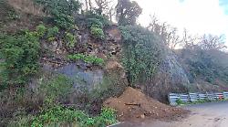 Orvieto, nuova frana sulla sp 12 Bagnorese: la Provincia chiude un tratto. Il 2 febbraio sopralluogo per verifica geologica