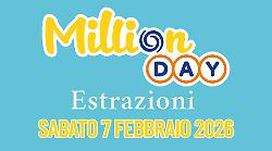 Million Day e Million Day Extra, le estrazioni di oggi sabato 7 febbraio: i numeri vincenti
