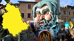 Carnevale in Umbria: maschere, carri allegorici e la storia del pi&ugrave; antico della regione 