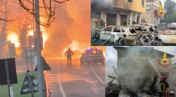 Inchiesta su incendio e bombole esplose. Poteva essere una strage. Fiamme partite dall'abitacolo del furgone dell'ossigeno. Feriti dimessi