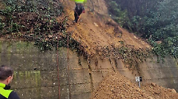 Narni, frana sulla 3 Ter: iniziata la rimozione dei detriti