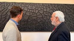 L'assessore alla Cultura Bori visita la Collezione Burri: "Il patrimonio del maestro rende pi&ugrave; ricca e originale l'Umbria"