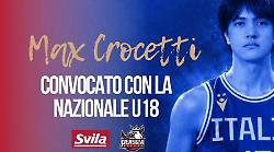 Basket, il talento Max Crocetti, classe 2008 entra nel giro dell&rsquo;Italia Under 18