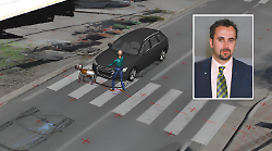 Ucciso insieme al cane sulle strisce pedonali: ricostruita la dinamica. L'auto a 70 kmh nel centro abitato, l'urto senza fermarsi a soccorrere