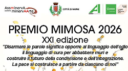 Narni, ritorna il Premio Mimosa. Racconti in arrivo da tutta Italia. Primo piano sulla pace. Stop al linguaggio dell'odio
