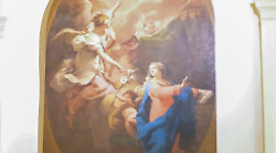 Foligno, L&rsquo;Annunciazione del Gandolfi torna a splendere nella chiesa del Santissimo Salvatore