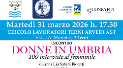 Terni, la parola alle donne. Cento interviste al femminile con il libro di Anna Lia Sabelli Fioretti. Appuntamento al CLT