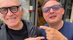 Ferentillo, Riccardo Fogli a pranzo in Valnerina all'Osteria del Trap. All'assaggio con i piatti dello chef Umberto Trotti