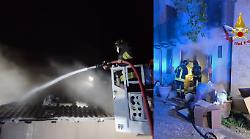 Abitazioni in fiamme a Gualdo Tadino e Spoleto: domati due incendi in poco pi&ugrave; di un'ora