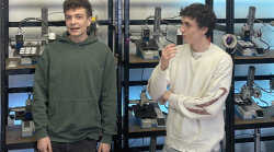 I due studenti Francesco Cecchini e Leonardo Giglioni: "Cos&igrave; trasformiamo la materia in digitale"