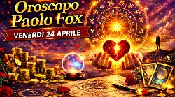 Oroscopo Paolo Fox per venerd&igrave; 24 aprile: il giorno delle ultime prove, tensioni e risultati prima del weekend