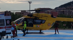 Incidente sulla vecchia 77 a Foligno: 26enne in moto finisce contro il guardrail. Trasportato in elisoccorso a Perugia