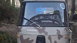 Ape rubato a Pierantonio: ritrovato sotto il ponte del Tevere di via Gabriotti