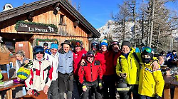 Alba di Canazei e la valle si colorano di eugubino