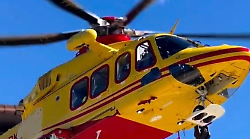 Operaio cade da 8 metri di altezza: trasferito in elisoccorso all'ospedale di Perugia 