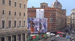 Webuild, a Piazza Venezia si alza il sipario sulla terza opera di "Murales"