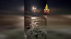 Maltempo, in provincia di Nuoro ritrovati due pastori dispersi. Le immagini