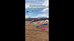 Cina, aquiloni giganti colorano il cielo della Mongolia interna