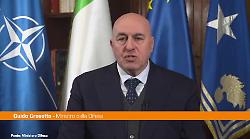 Crosetto "La pace non &egrave; mai scontata, va costruita e difesa ogni giorno"