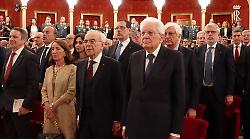 Mattarella al concerto del 100&deg; anniversario Banda musicale Guardia di Finanza