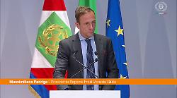 Sisma Friuli, Fedriga "Ricostruzione &egrave; modello di coesione istituzionale"
