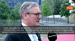 Starmer: "&Egrave; evidente che Putin non &egrave; serio sulla pace in Ucraina"