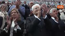 Mattarella alla finale di tennis femminile degli Internazionali d'Italia