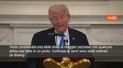 Trump: Dal viaggio in Arabia Saudita abbiamo portato a casa 5,1 trilioni di dollari